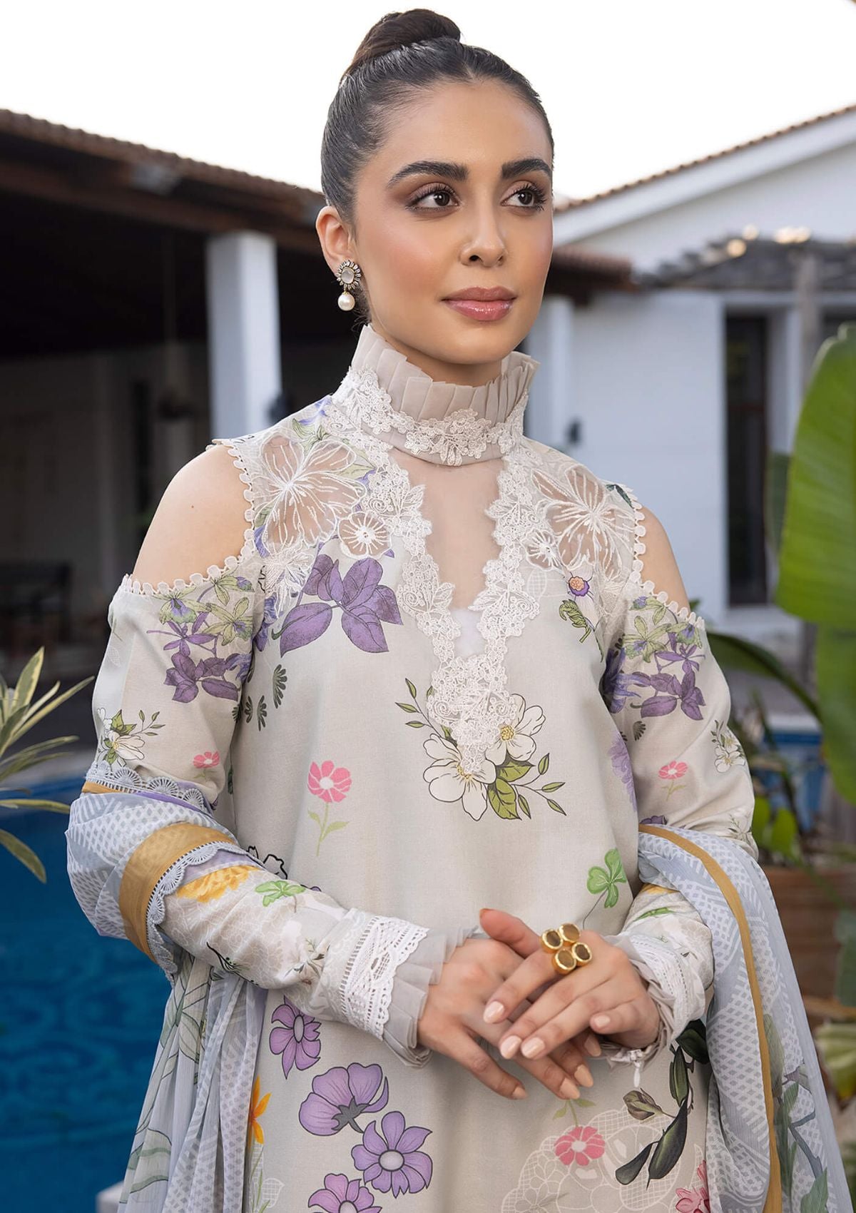 Asifa & Nabeel Meraki Summer Vol-2'24 MK-16 Sarmayi - Mohsin Saeed Fabrics