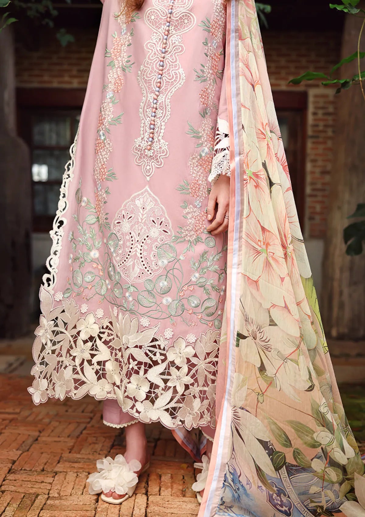 Hemline By Mushq Secret Garden Lawn'26 D-10 Secret Petals