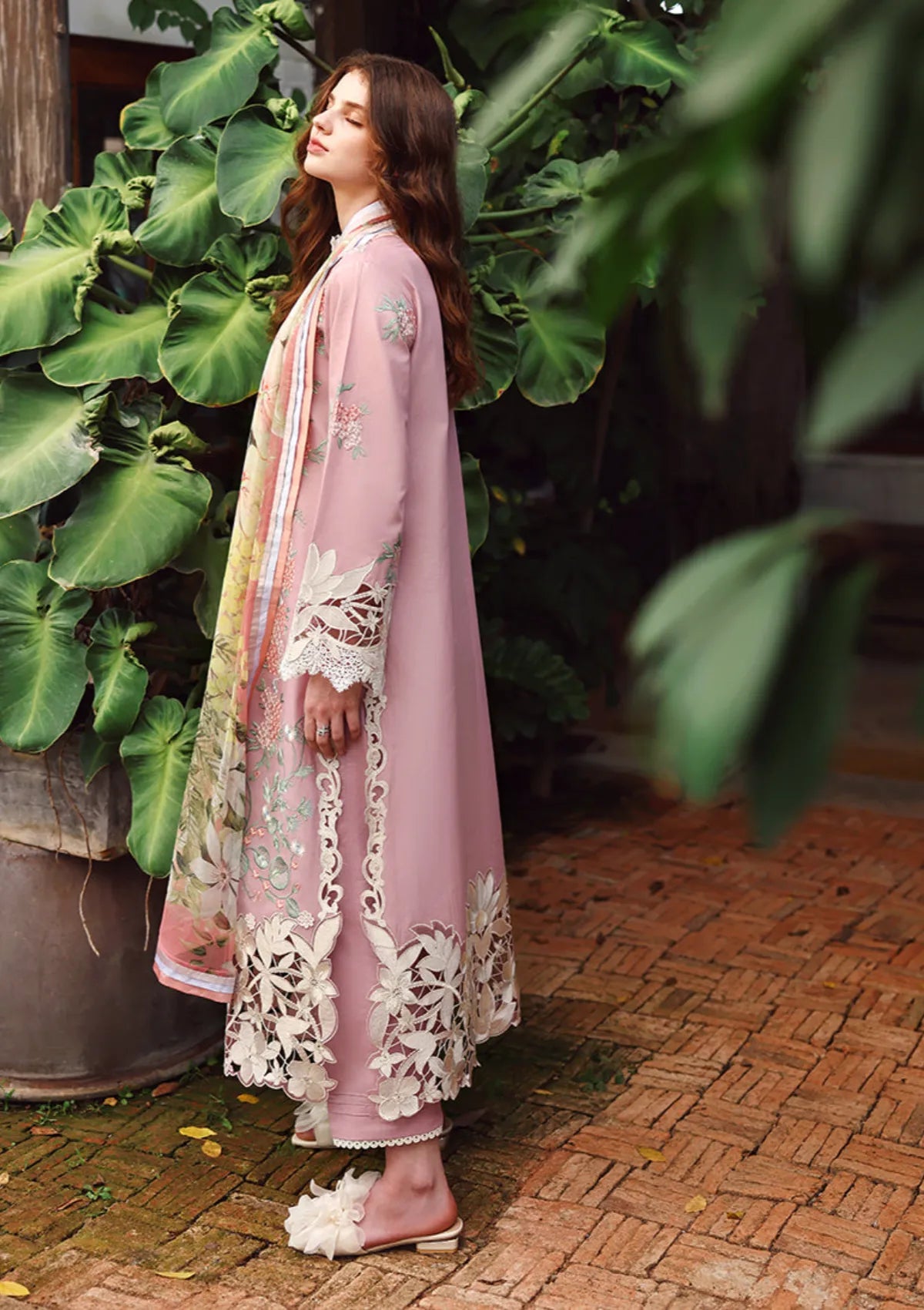 Hemline By Mushq Secret Garden Lawn'26 D-10 Secret Petals