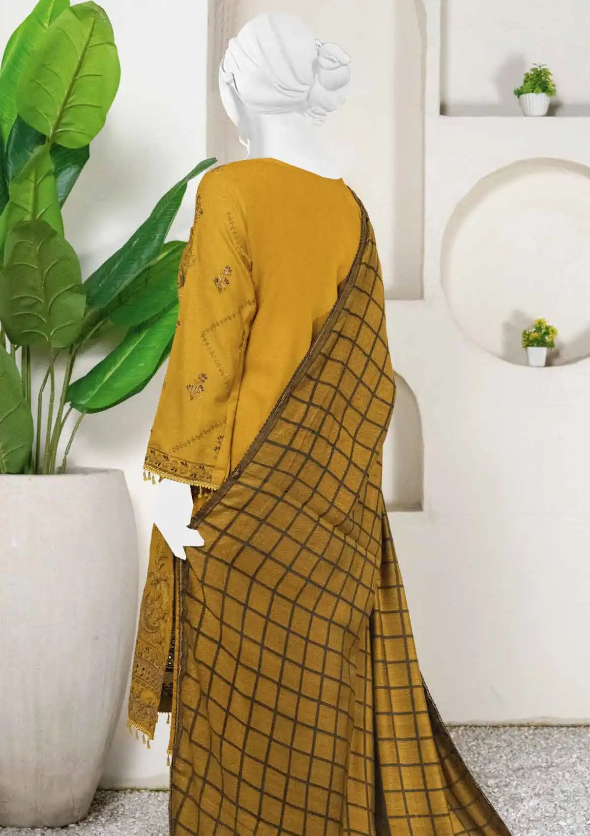 Sehra Emb Zari Peach'24 D-06