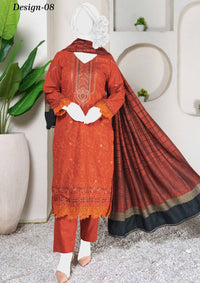 Sehra Emb Zari Peach'24 D-08