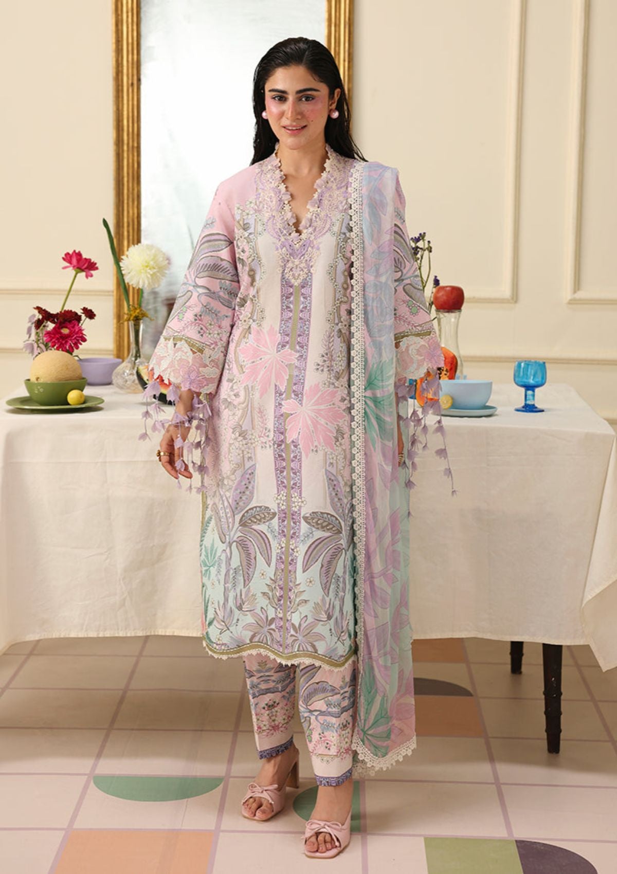 Hemline By Mushq Solail Pirnts'26 D-302 Serena Bloom