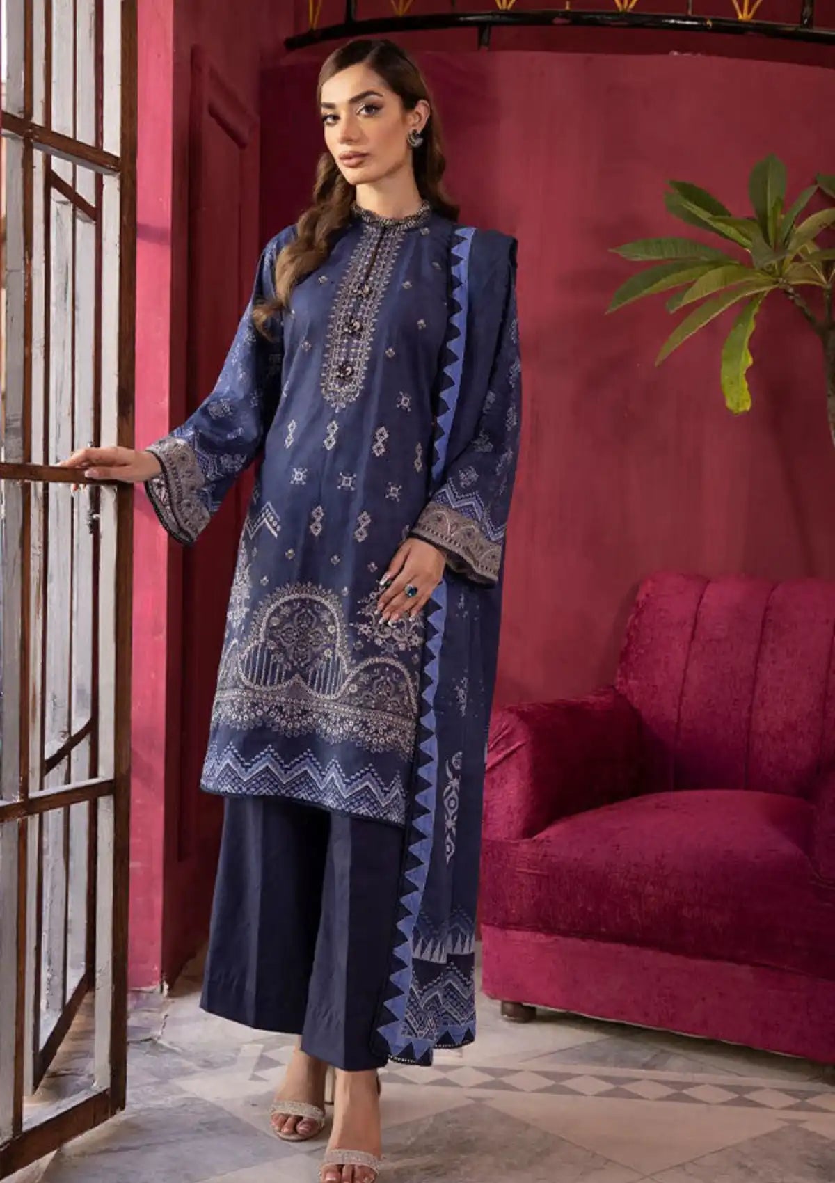 Shaista Aleena Khaddar'23 D-210 - Mohsin Saeed Fabrics
