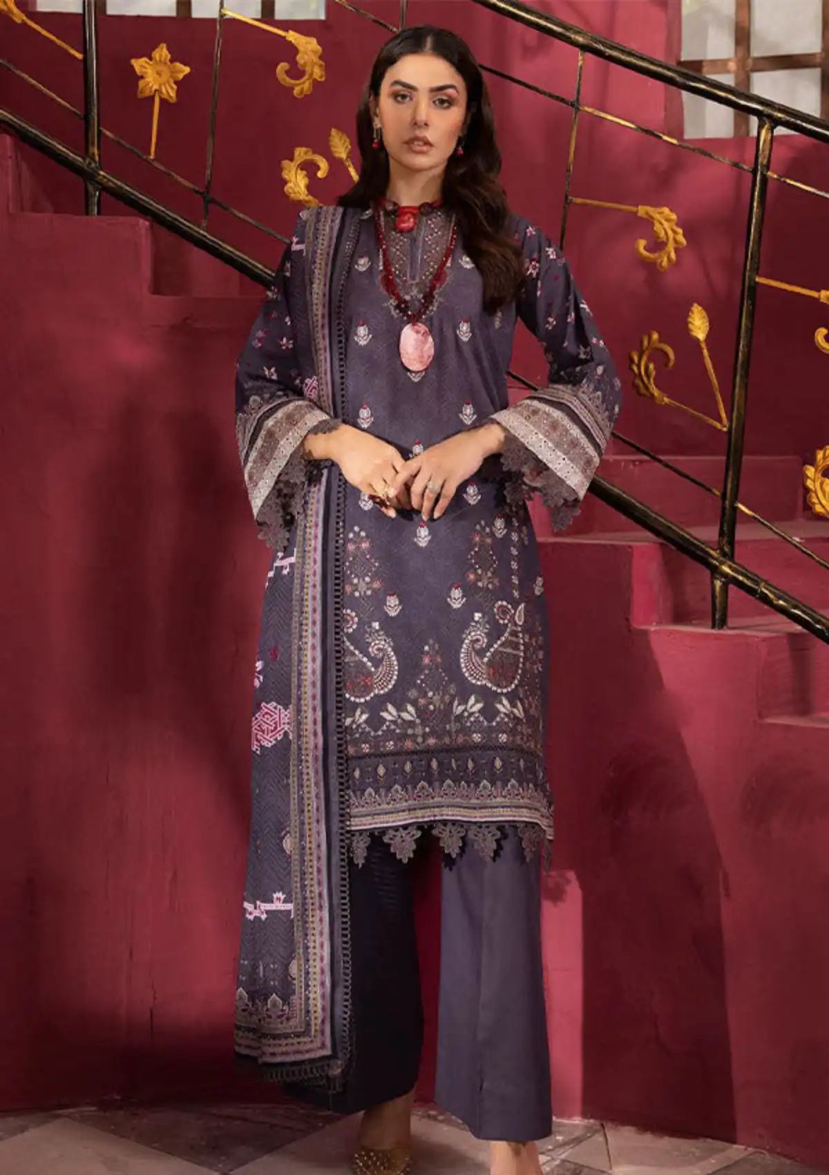 Shaista Aleena Khaddar'23 D-213 - Mohsin Saeed Fabrics