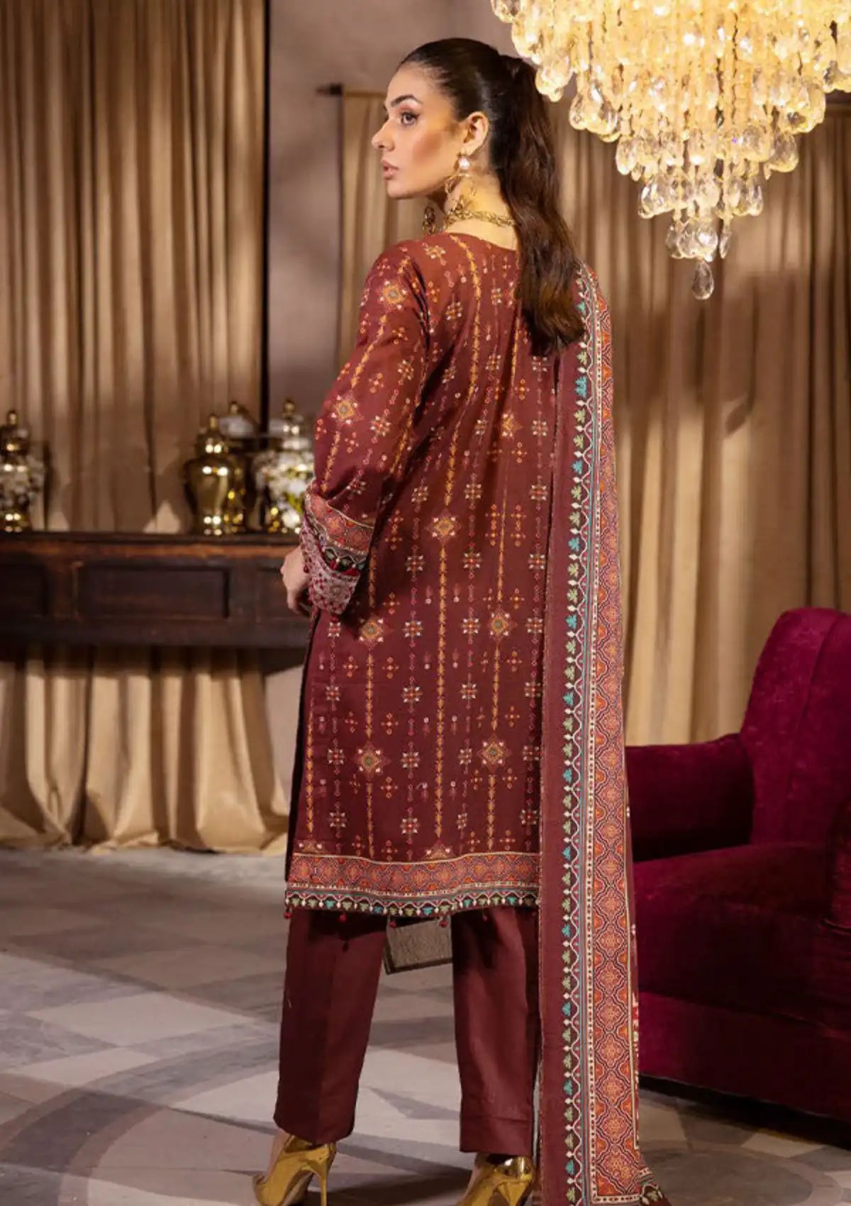 Shaista Aleena Khaddar'23 D-214 - Mohsin Saeed Fabrics