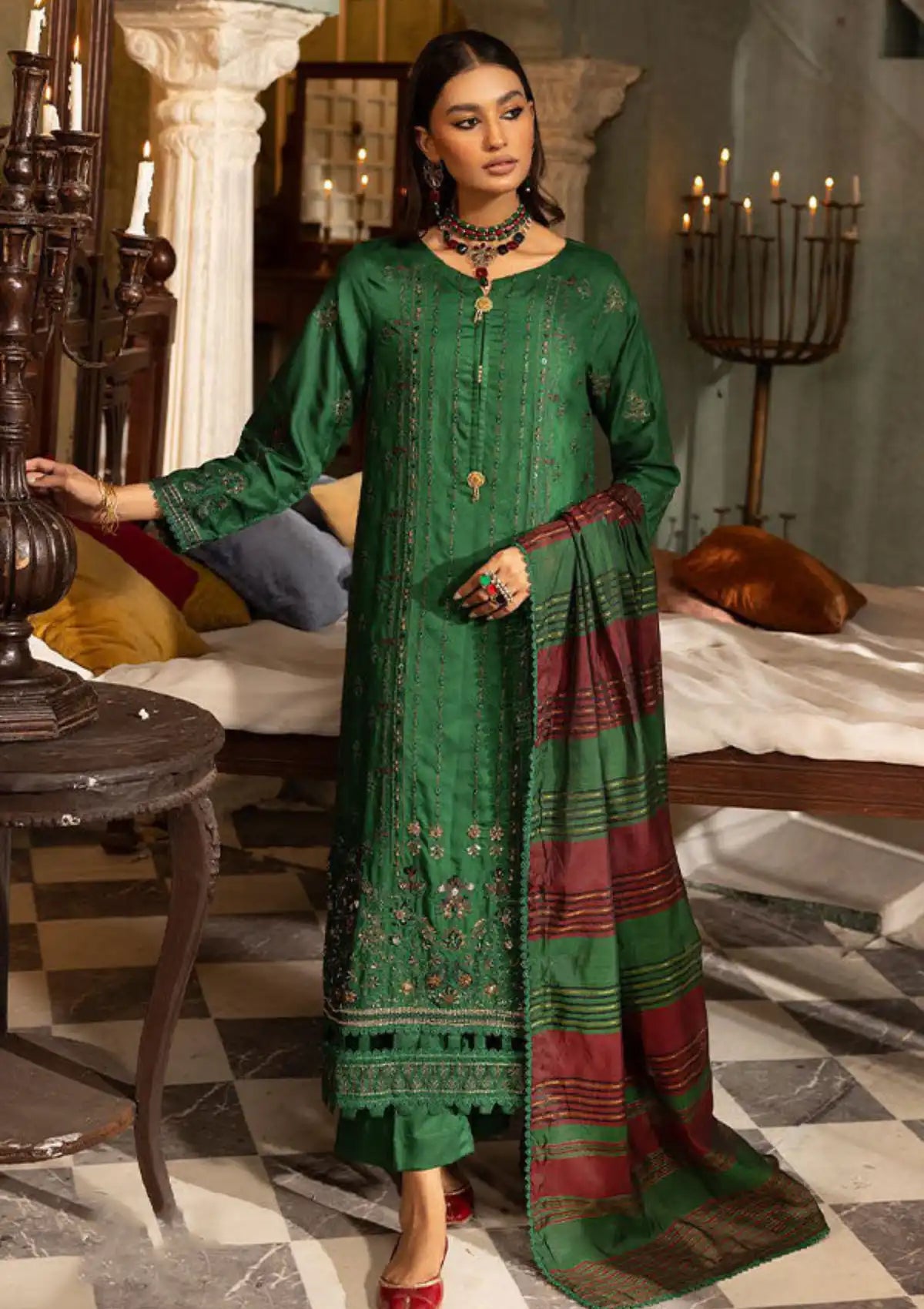 Shaista Exclusive Viscose'23 D-245 - Mohsin Saeed Fabrics