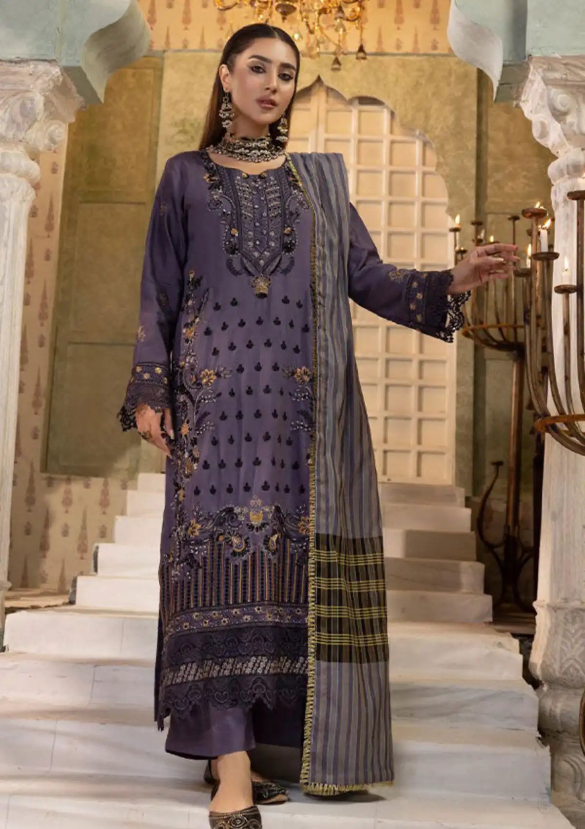 Shaista Exclusive Viscose'23 D-255 - Mohsin Saeed Fabrics