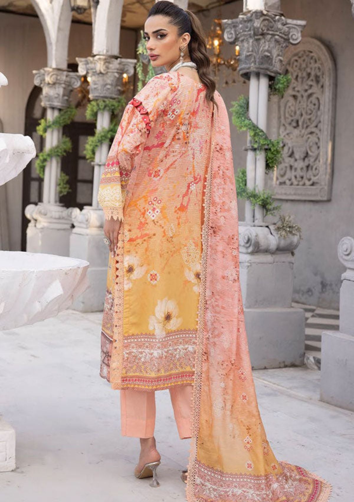Shaista Maira Emb Karandi'23 D-177 - Mohsin Saeed Fabrics