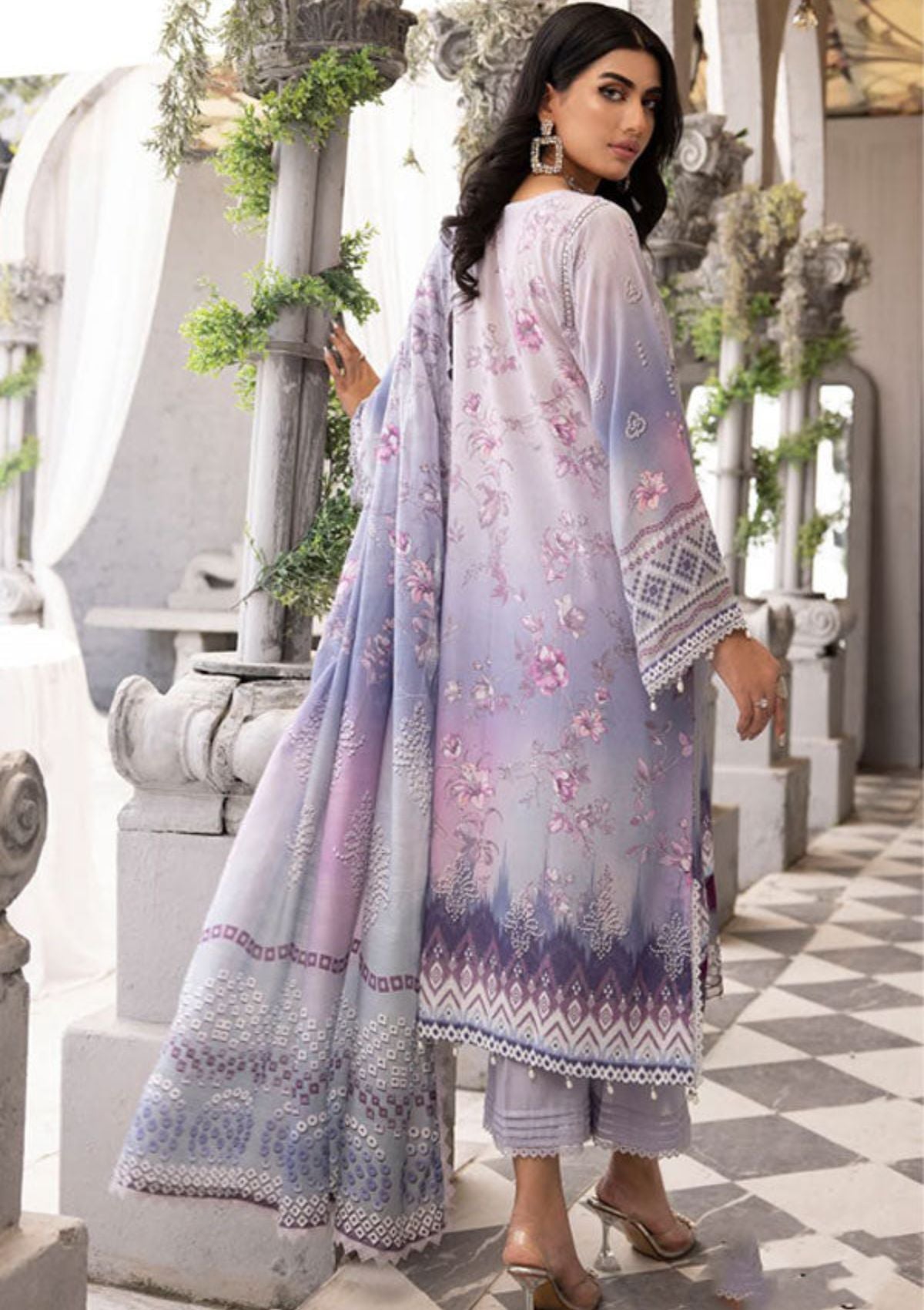 Shaista Maira Emb Karandi'23 D-180 - Mohsin Saeed Fabrics