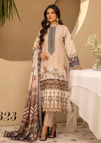 Shaista Mannat Emb Khaddar'23 D-323 - Mohsin Saeed Fabrics