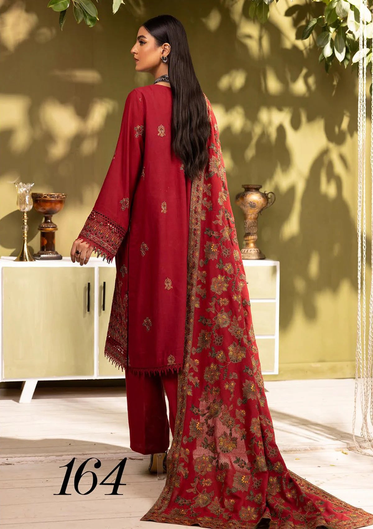 Shaista Premium Emb Karandi'23 D-164 - Mohsin Saeed Fabrics