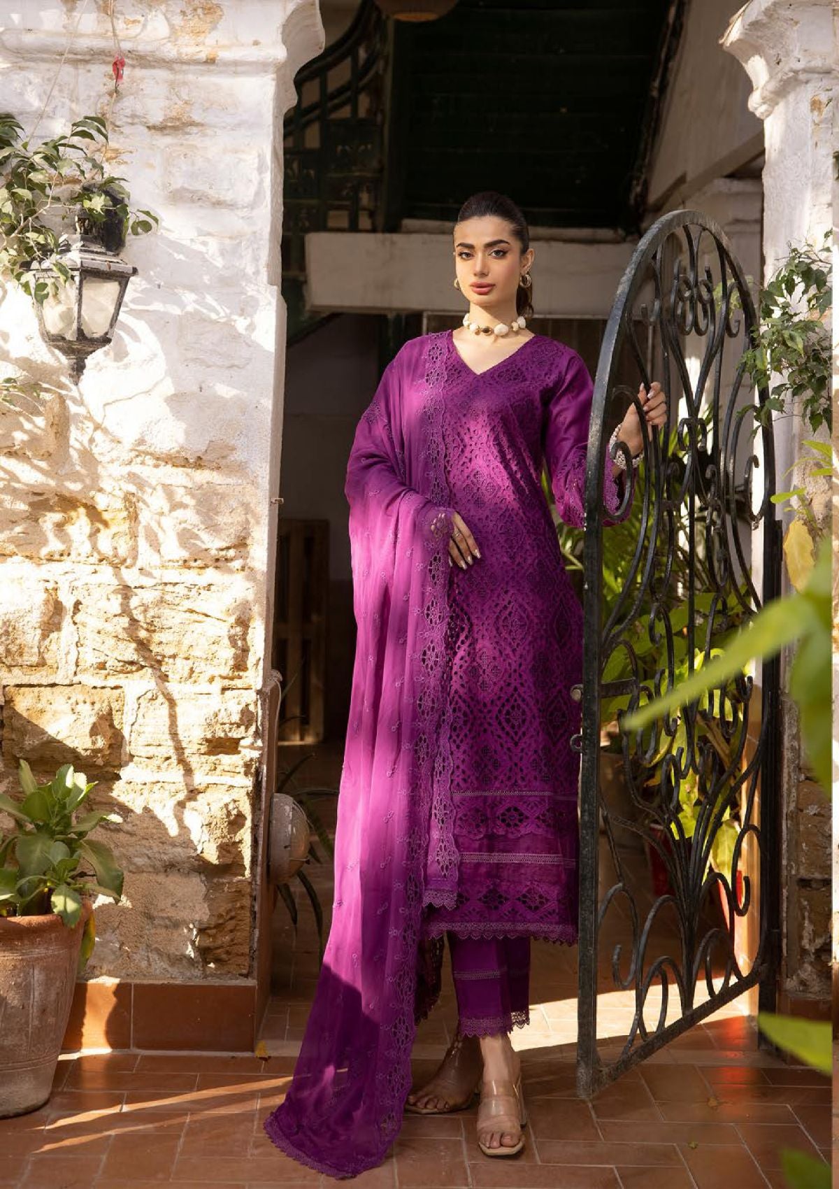 Shaista Premium Lawn'24 D-467 - Mohsin Saeed Fabrics