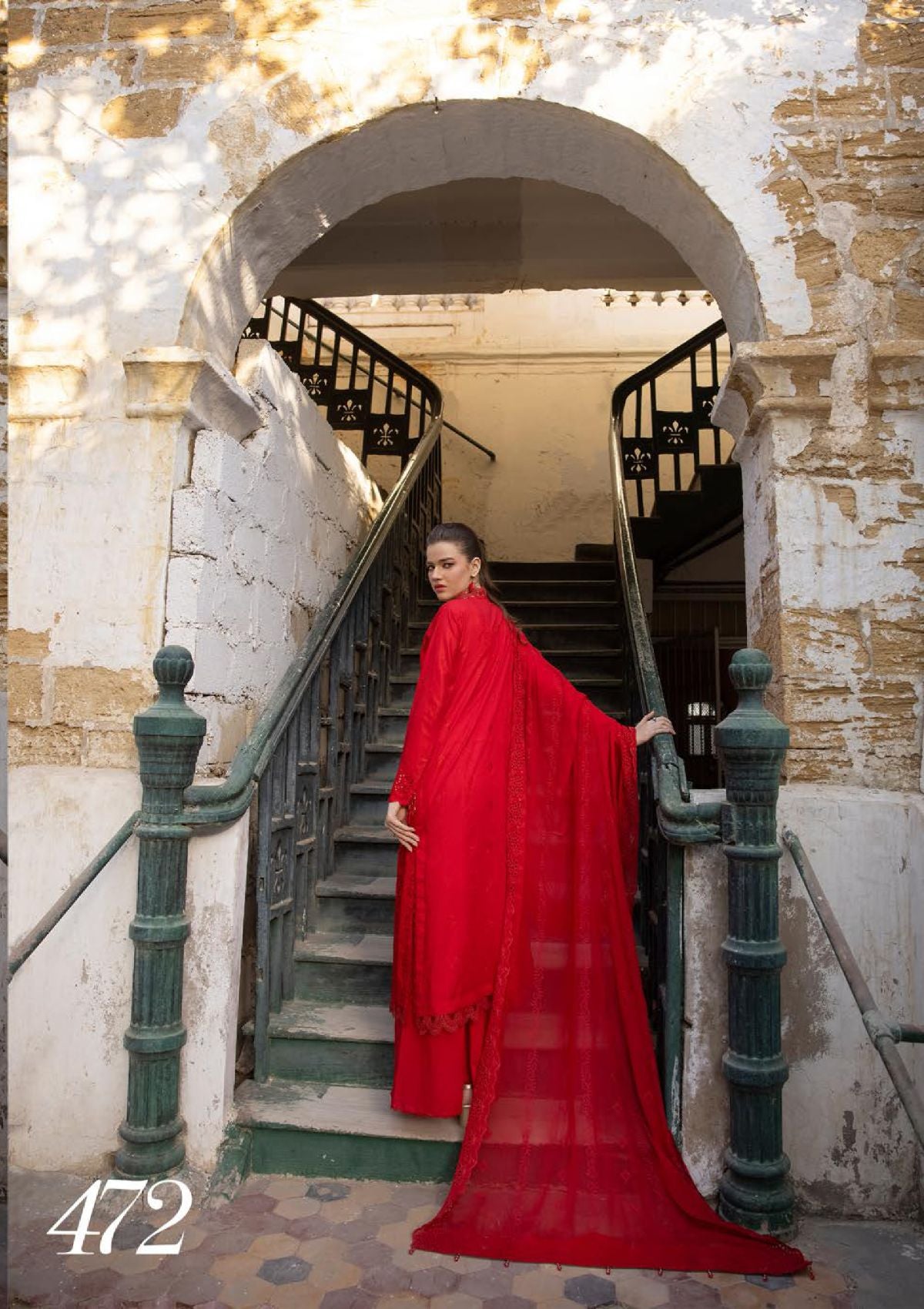 Shaista Premium Lawn'24 D-472 - Mohsin Saeed Fabrics