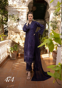 Shaista Premium Lawn'24 D-474 - Mohsin Saeed Fabrics