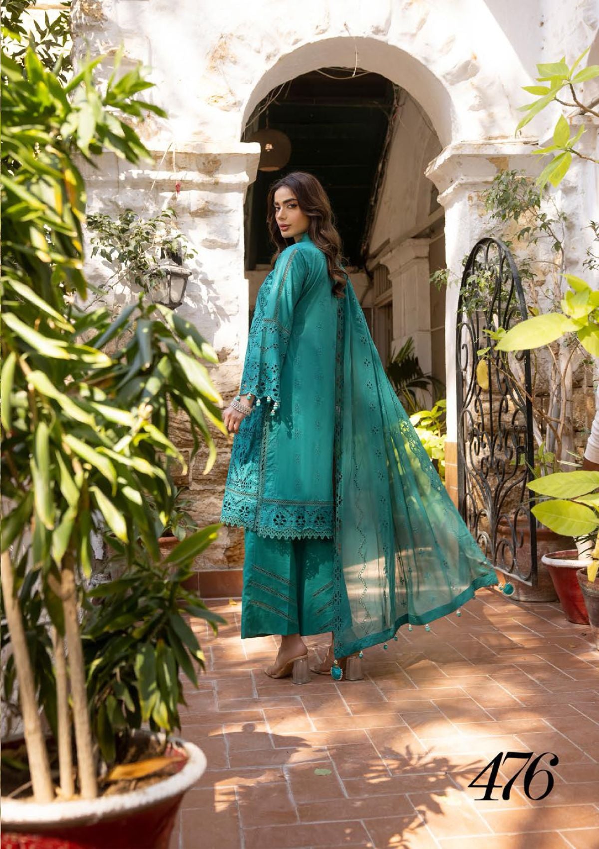 Shaista Premium Lawn'24 D-476 - Mohsin Saeed Fabrics