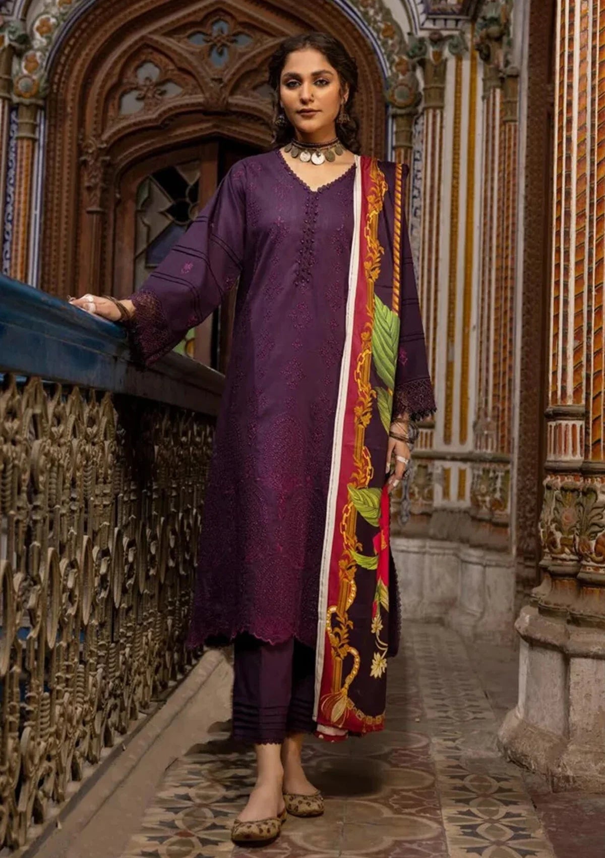Shamiyana By Khoobsurat Emb Dhanak'23 SE-75 - Mohsin Saeed Fabrics
