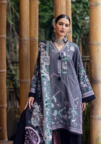 Mushq Hemline Symphony Karandi'25 D-05 Silver Mist