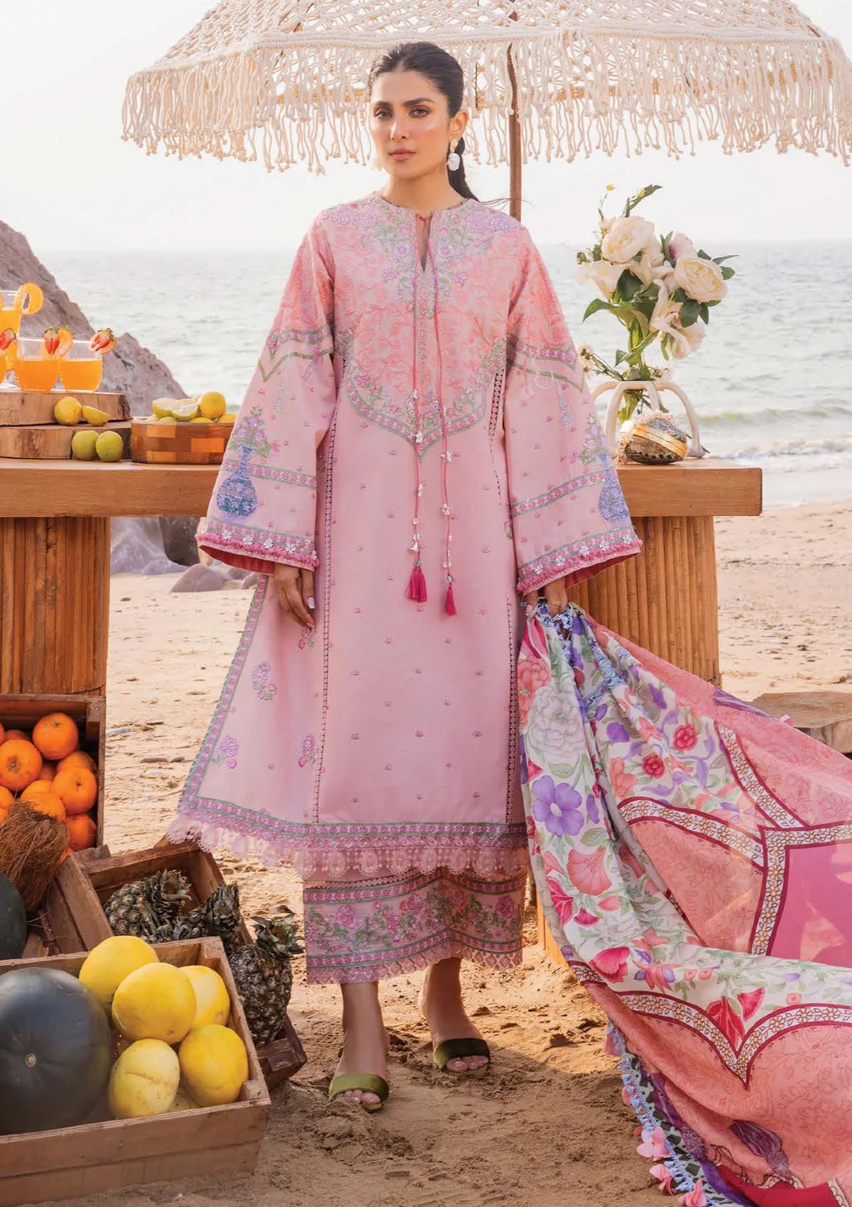 Siraa By Sadaf Fawad Khan Lawn'24 EIRA-A - Mohsin Saeed Fabrics