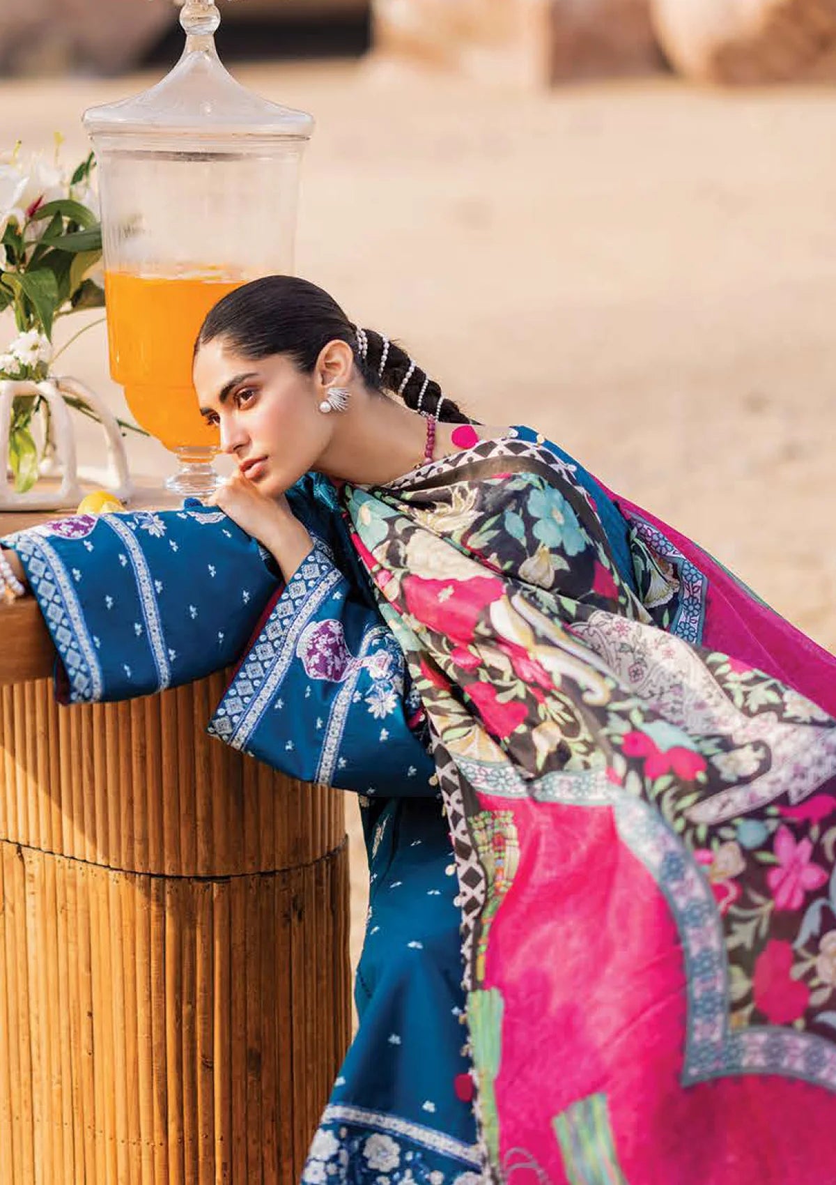 Siraa By Sadaf Fawad Khan Lawn'24 EIRA-B - Mohsin Saeed Fabrics