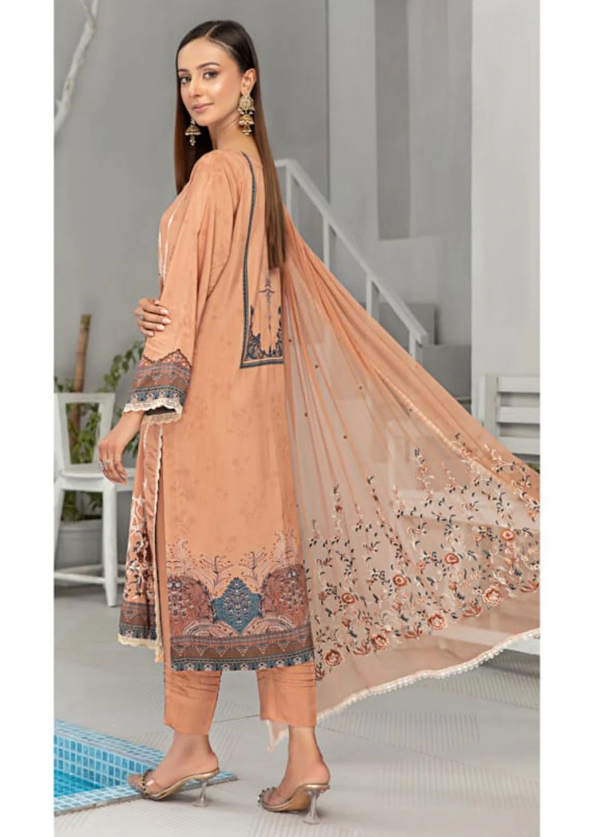 Smile Luxury Emb Viscose'23 D-1202 - Mohsin Saeed Fabrics