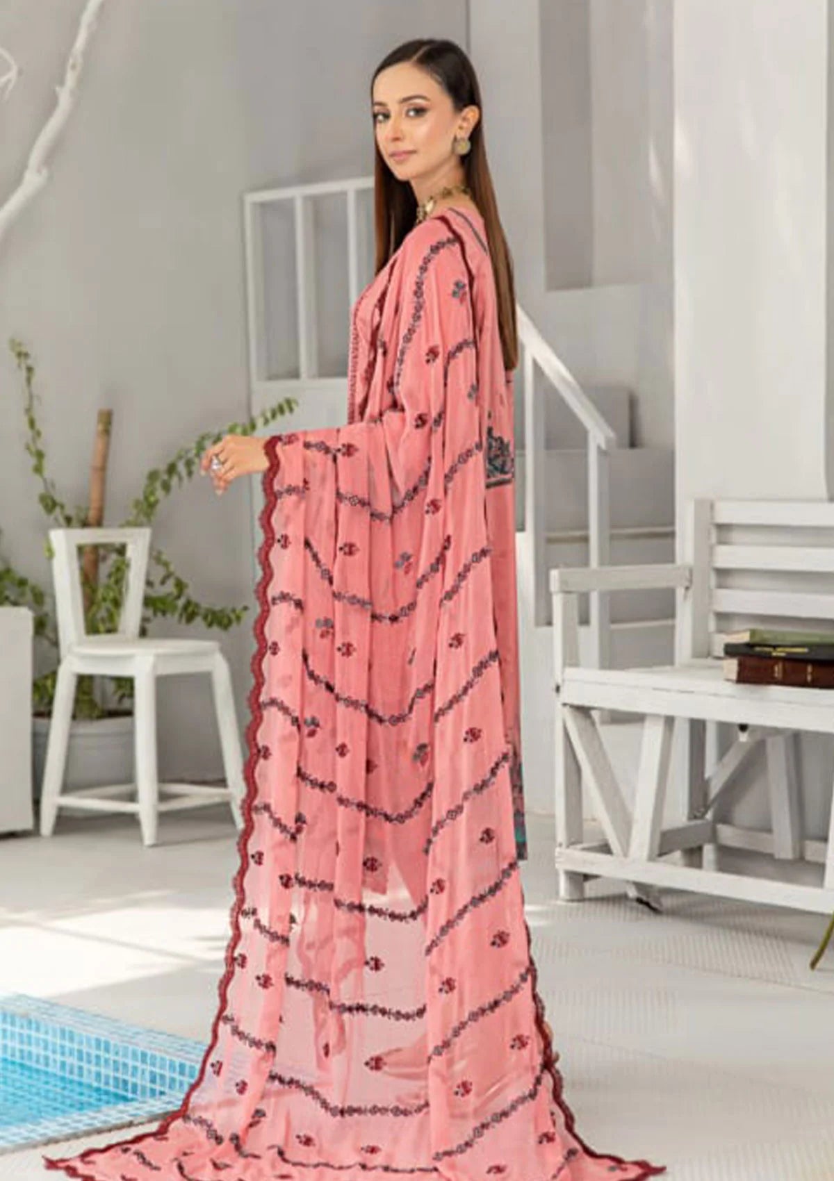 Smile Luxury Emb Viscose'23 D-1203 - Mohsin Saeed Fabrics