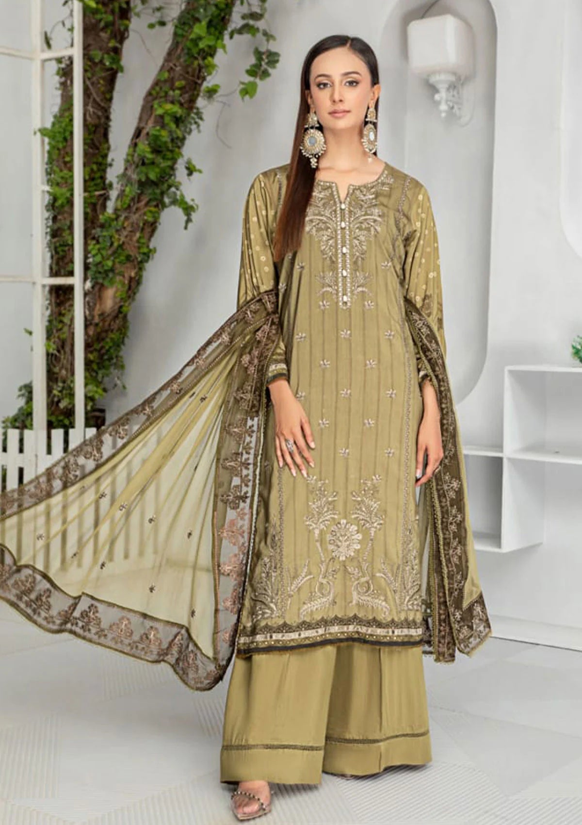 Smile Luxury Emb Viscose'23 D-1205 - Mohsin Saeed Fabrics