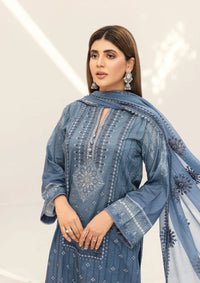 Smile Luxury Lawn'23 Vol-05 D-1104 - Mohsin Saeed Fabrics