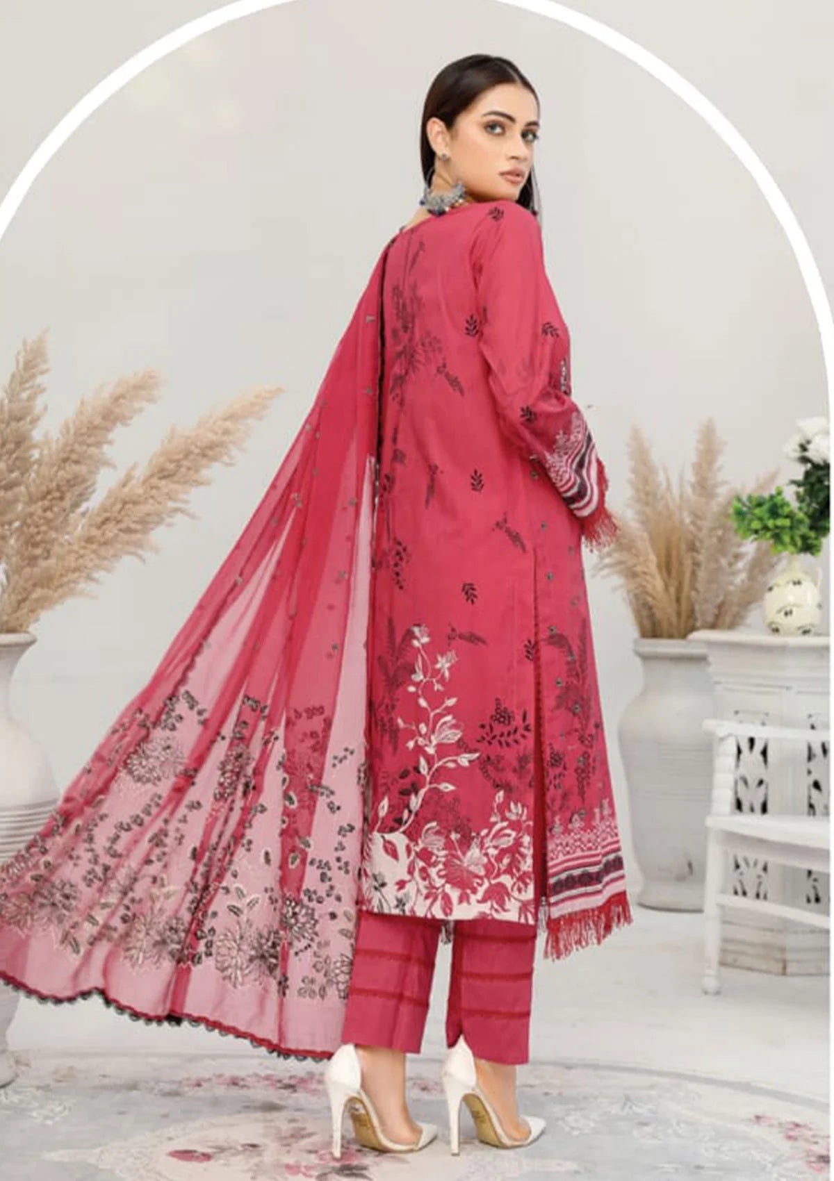 Smile Luxury Lawn'23 Vol-05 D-1109 - Mohsin Saeed Fabrics