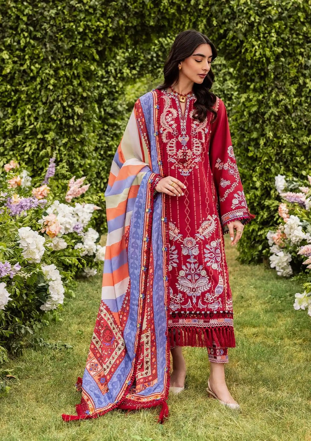 Siraa By Sadaf Fawad Khan Lawn'24 Vol-02 SUZANI-B