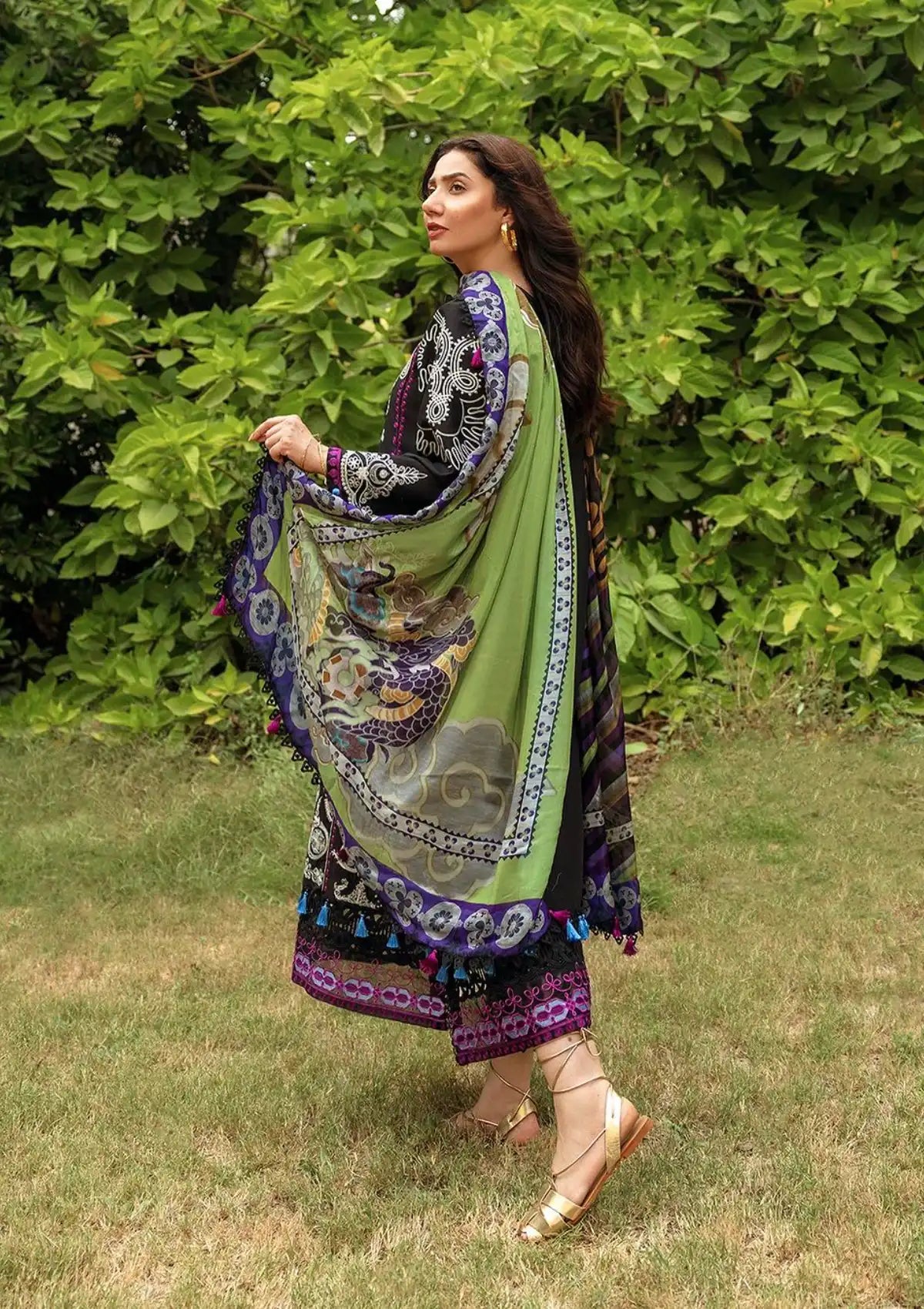 Siraa By Sadaf Fawad Khan Lawn'24 Vol-02 HELEN-A - Mohsin Saeed Fabrics