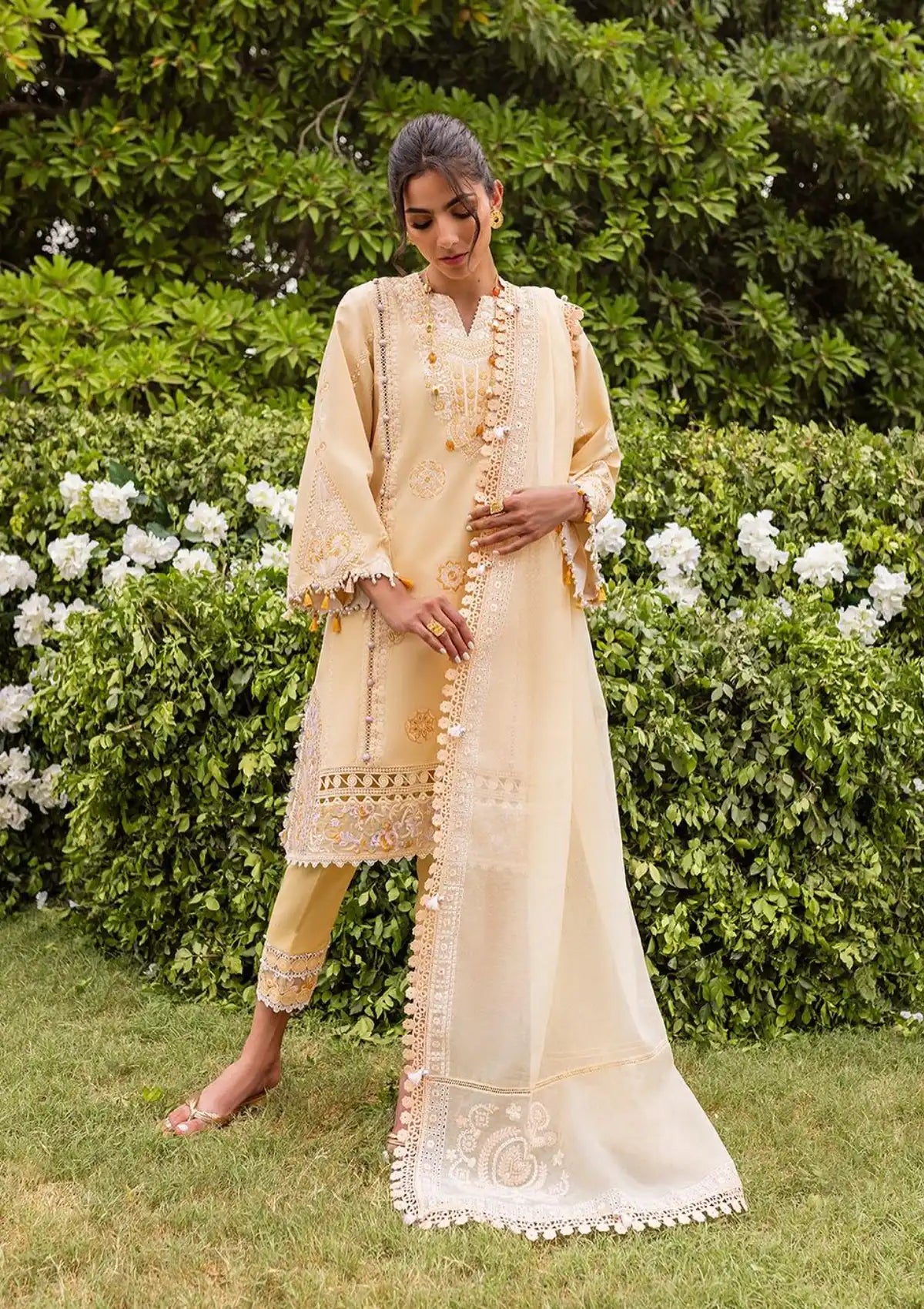 Siraa By Sadaf Fawad Khan Lawn'24 Vol-02 ZAPHIRA-A - Mohsin Saeed Fabrics