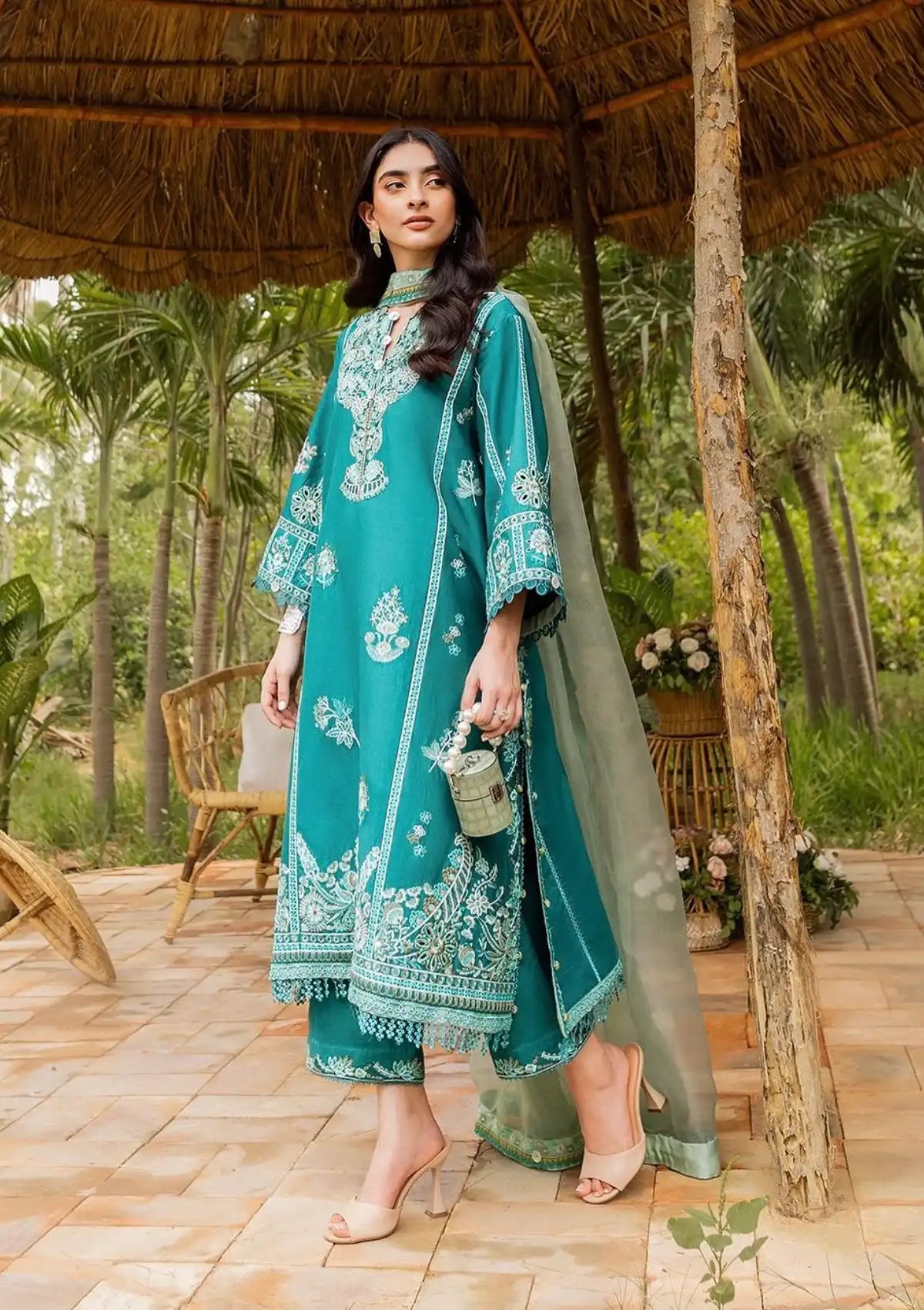 Siraa By Sadaf Fawad Khan Lawn'24 Vol-02 FAIZAH-A - Mohsin Saeed Fabrics