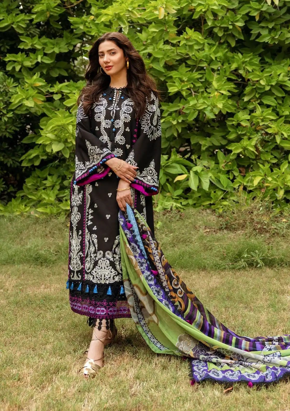 Siraa By Sadaf Fawad Khan Lawn'24 Vol-02 HELEN-A - Mohsin Saeed Fabrics