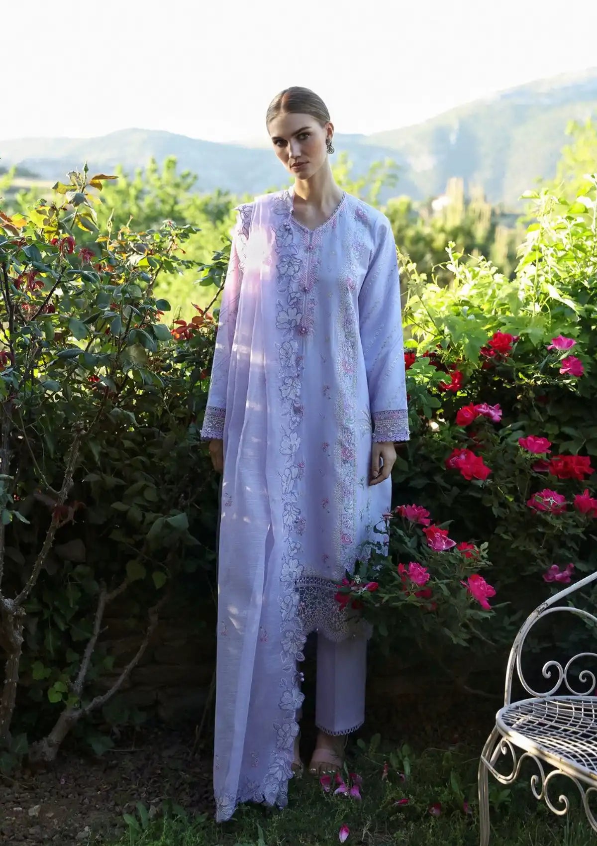 Republic Aylin Summer Lawn'24 D-4A - Mohsin Saeed Fabrics