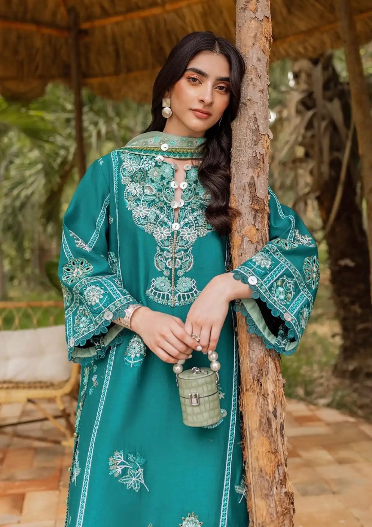 Siraa By Sadaf Fawad Khan Lawn'24 Vol-02 FAIZAH-A - Mohsin Saeed Fabrics