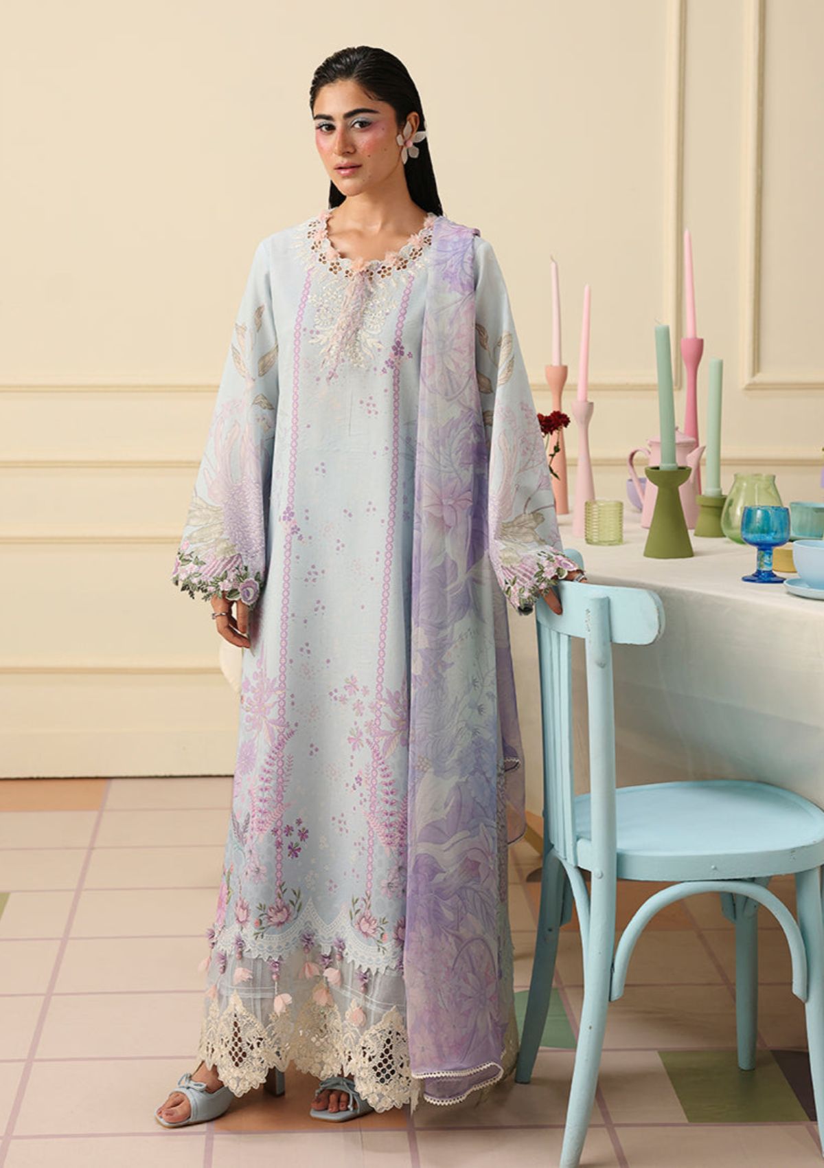 Hemline By Mushq Solail Pirnts'26 D-309 Sugar Bloom