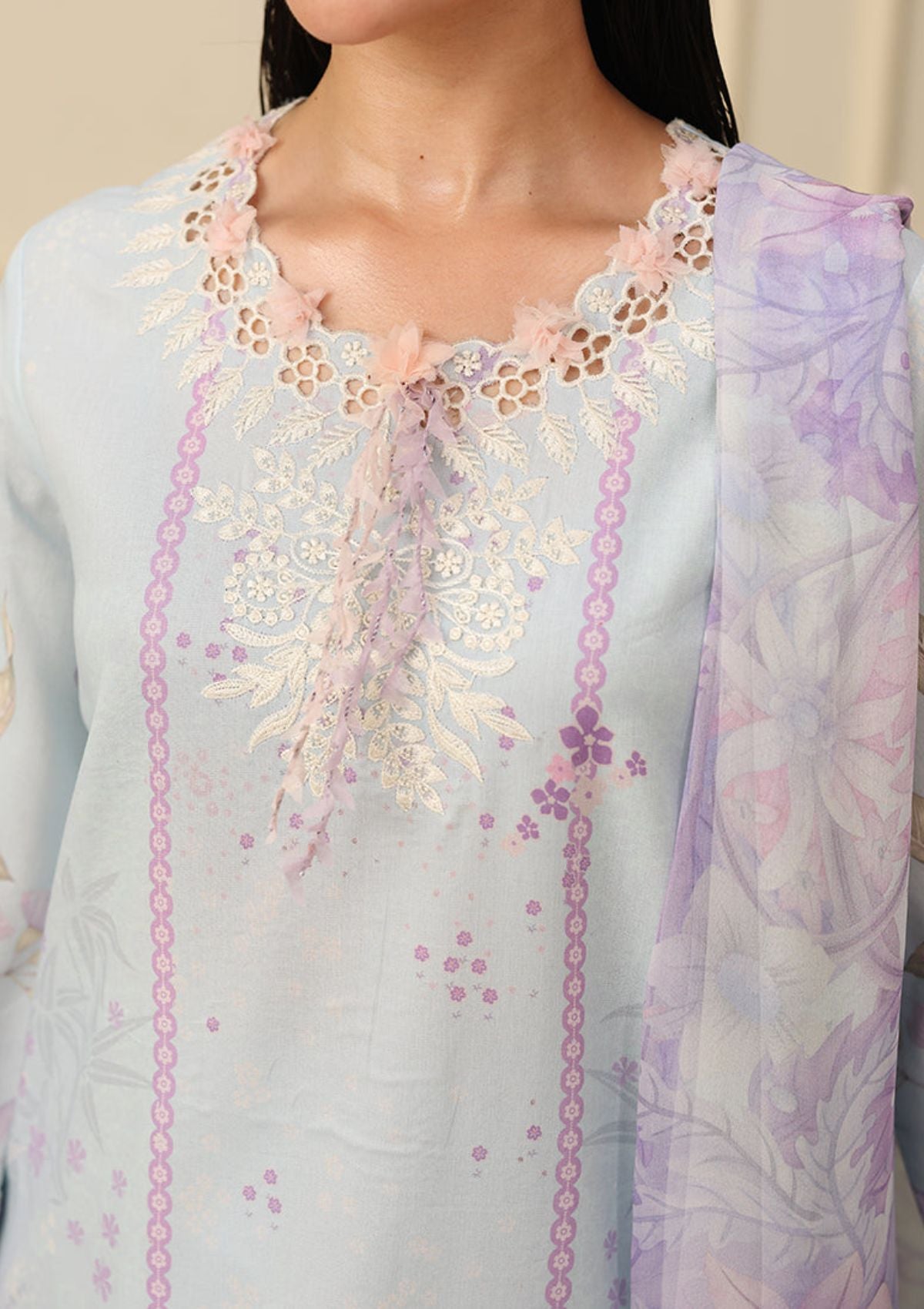 Hemline By Mushq Solail Pirnts'26 D-309 Sugar Bloom