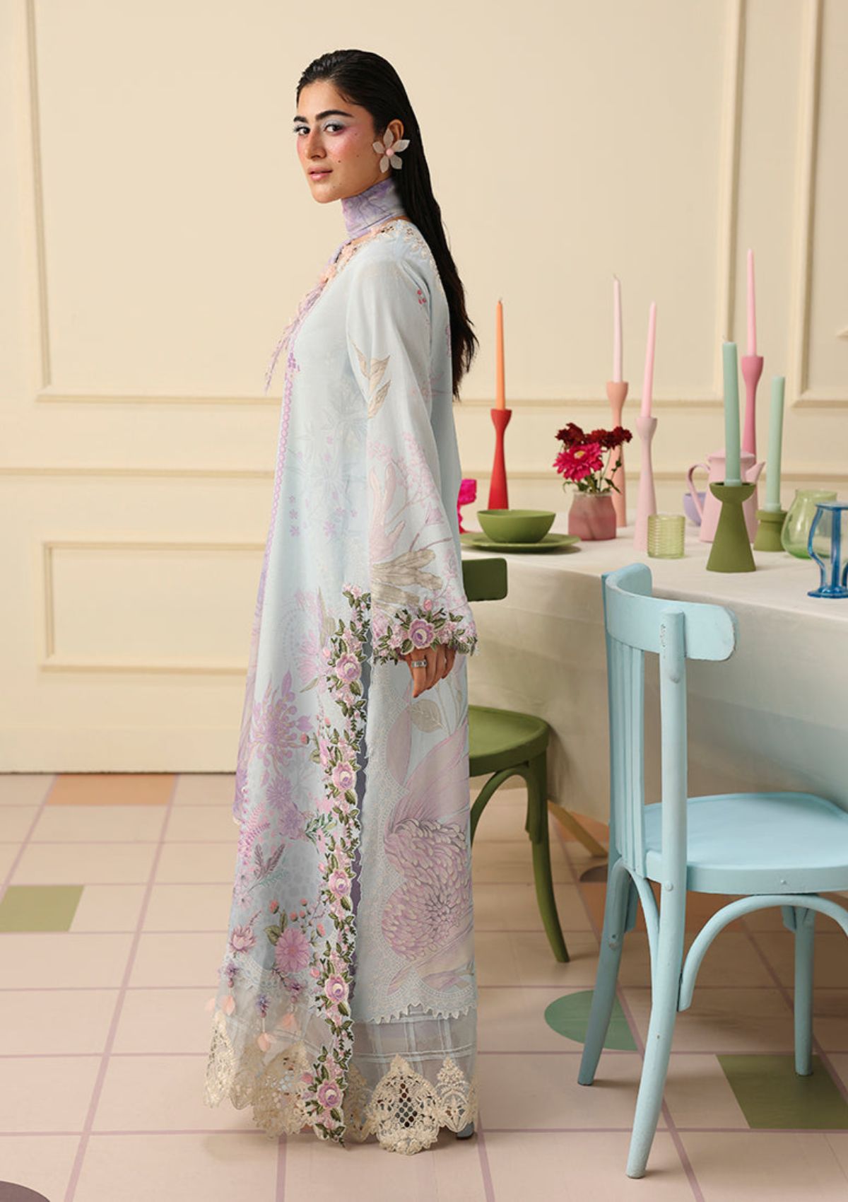 Hemline By Mushq Solail Pirnts'26 D-309 Sugar Bloom