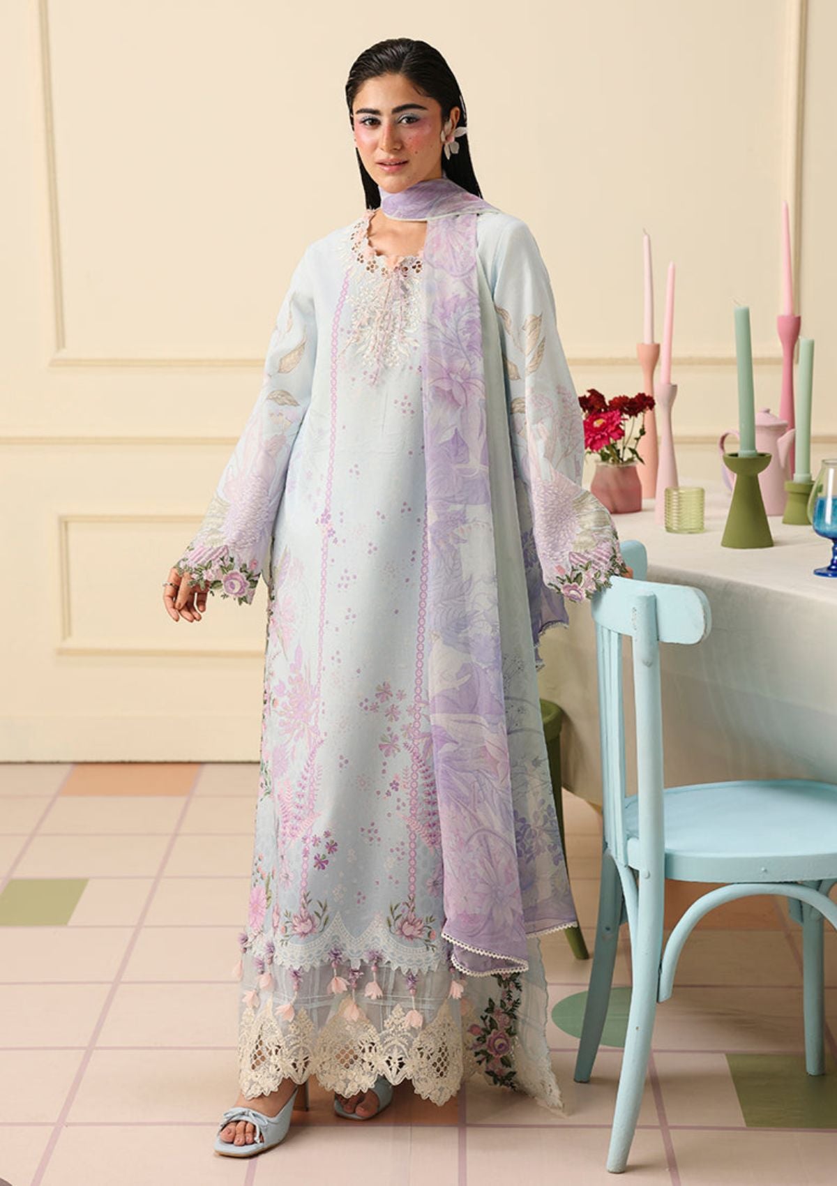 Hemline By Mushq Solail Pirnts'26 D-309 Sugar Bloom