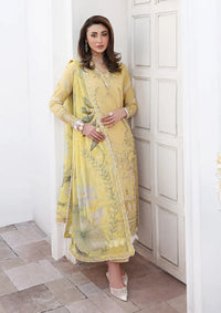 Roheenaz Floral Reveire Luxury Lawn'26 D-01 Summer Glow