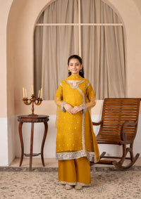 Kids Festive By Khayat - Mustard Angrakha