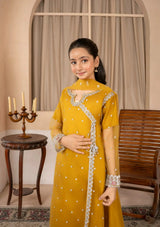 Kids Festive By Khayat - Mustard Angrakha