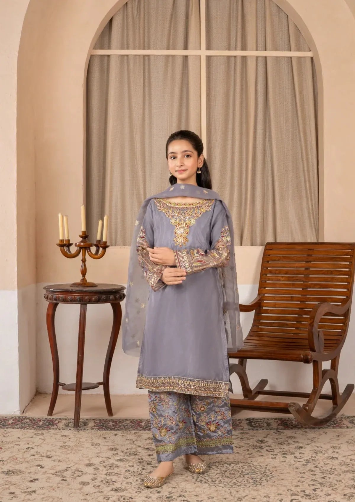 Kids Festive By Khayat  - Timberwolf