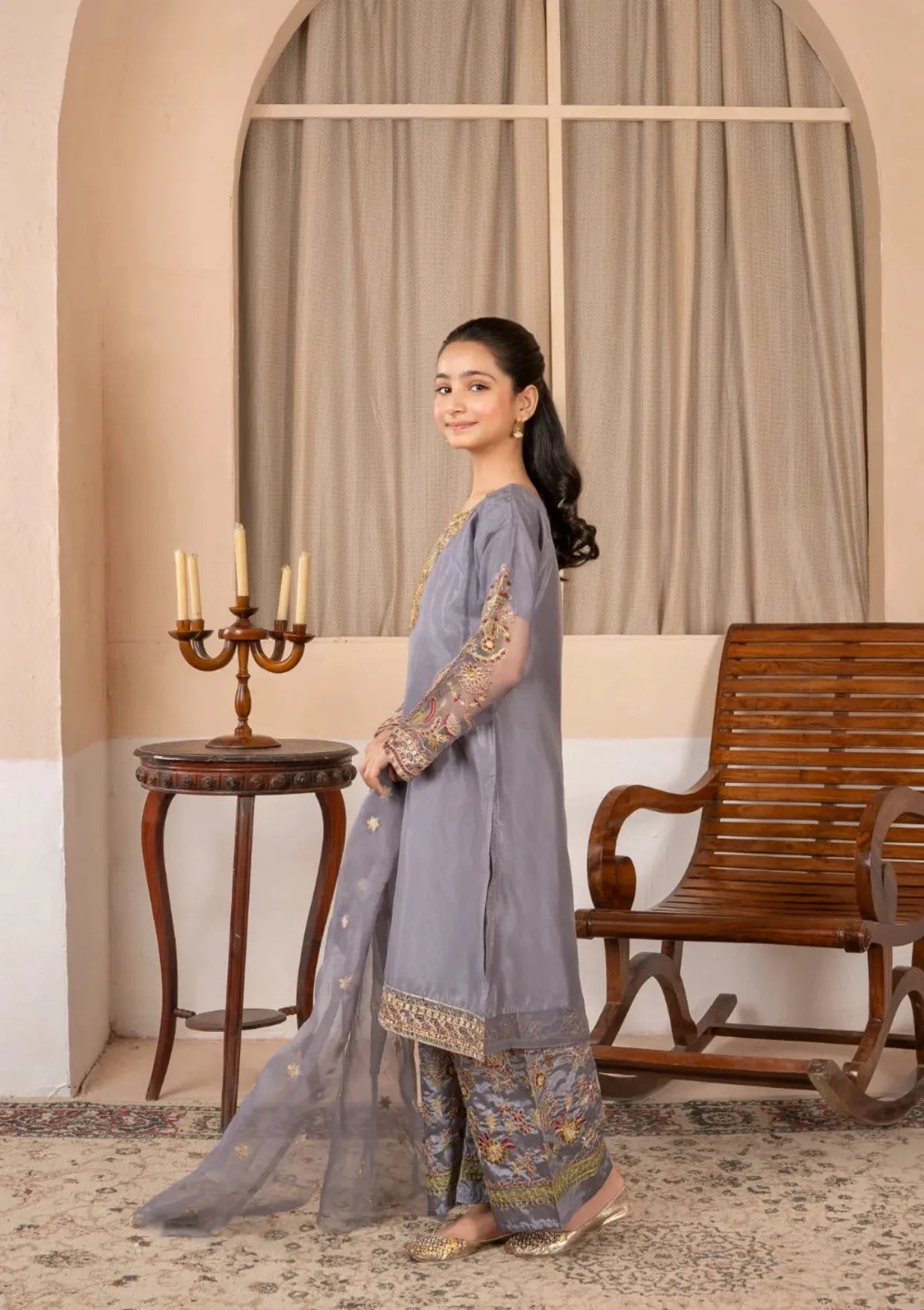 Kids Festive By Khayat  - Timberwolf