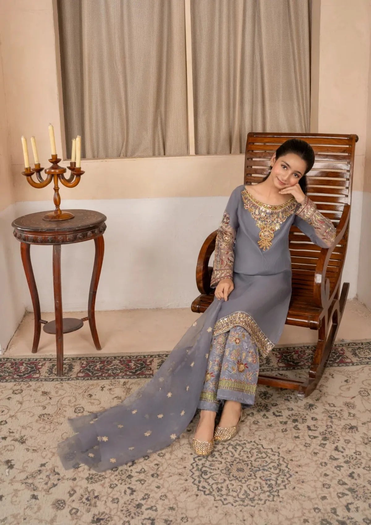 Kids Festive By Khayat  - Timberwolf