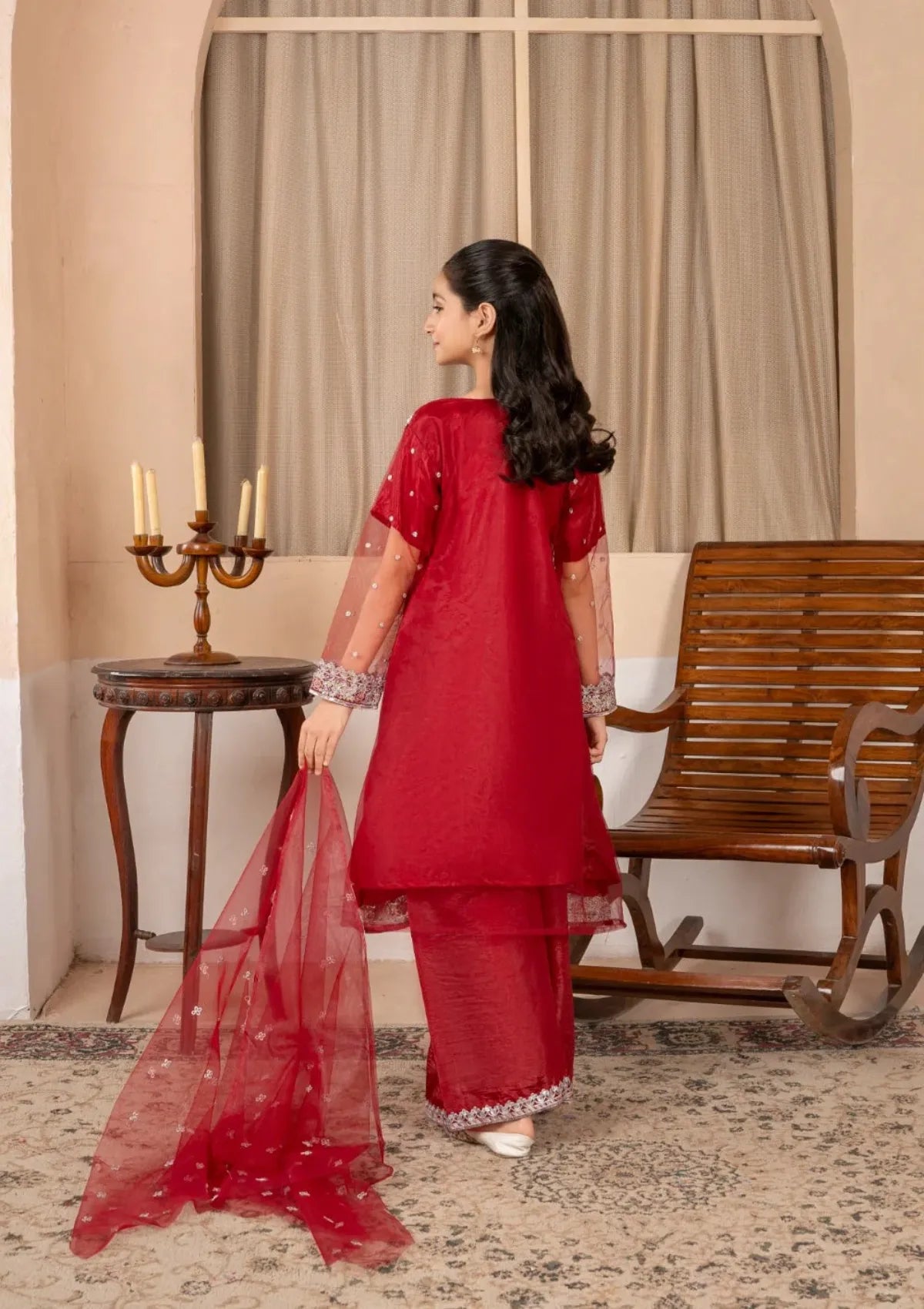 Kids Festive By Khayat - Maroon Angrakha