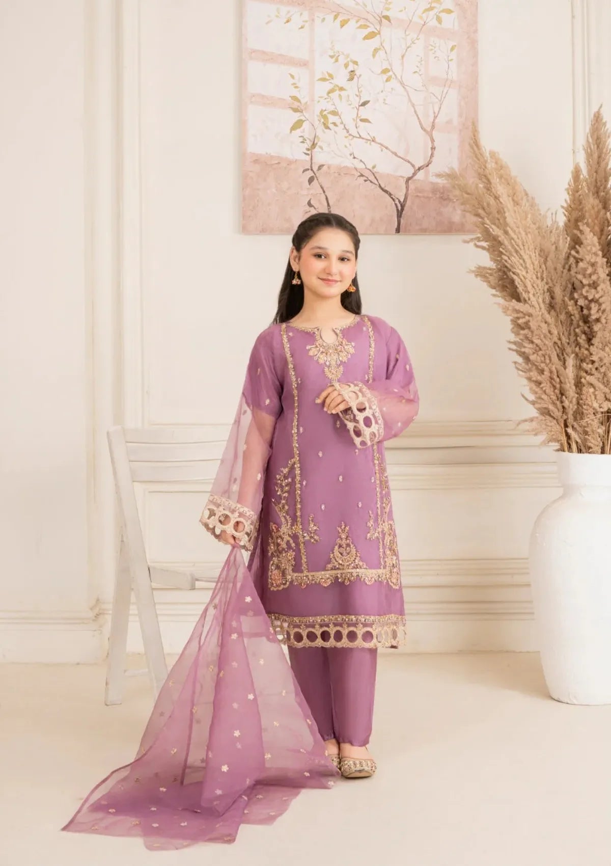 Kids Festive By Khayat - Lilac