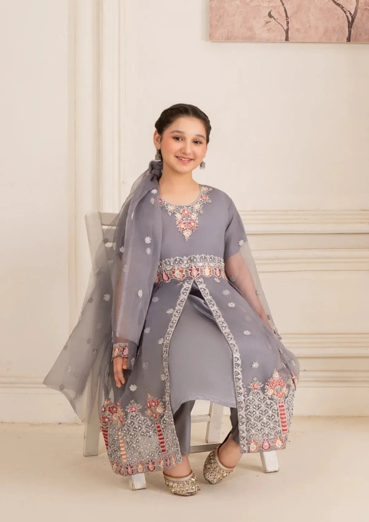 Kids Festive By Khayat - Greyish