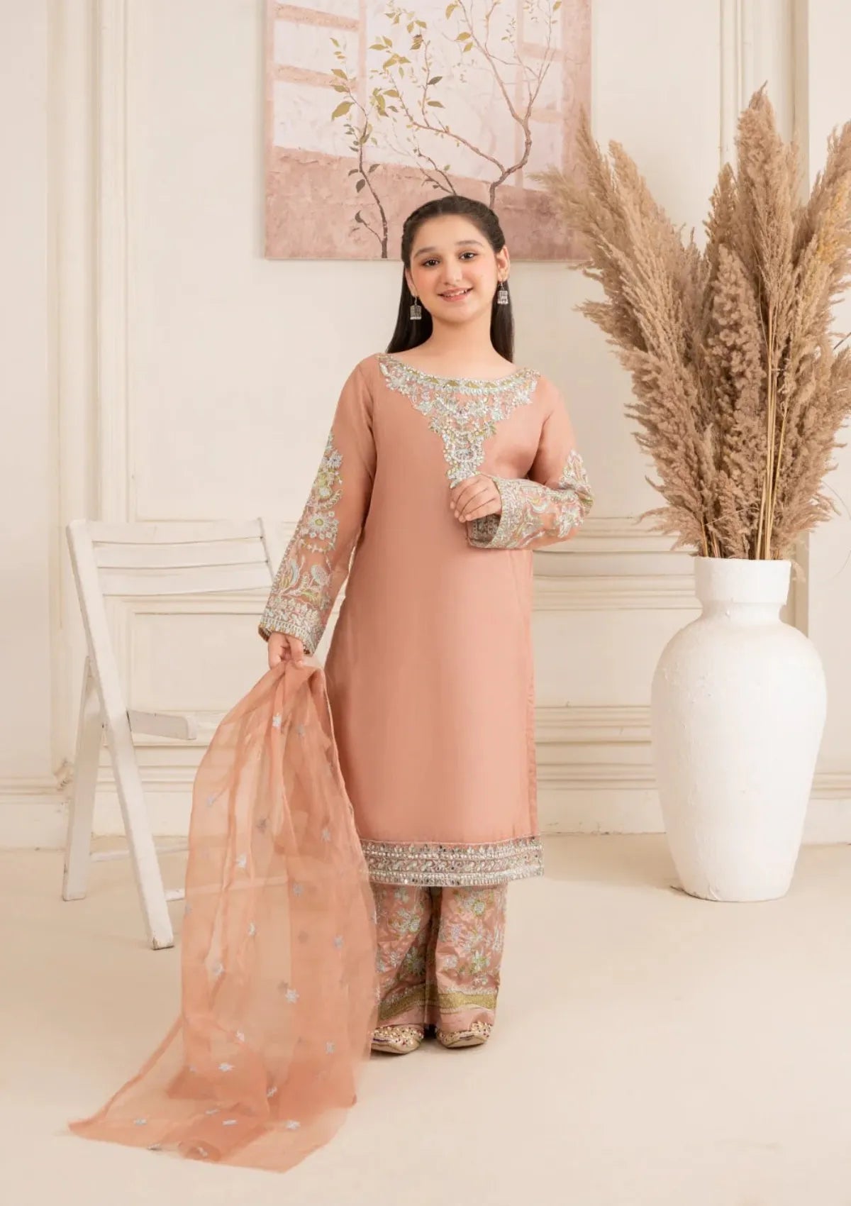 Kids Festive By Khayat - Tea Pink