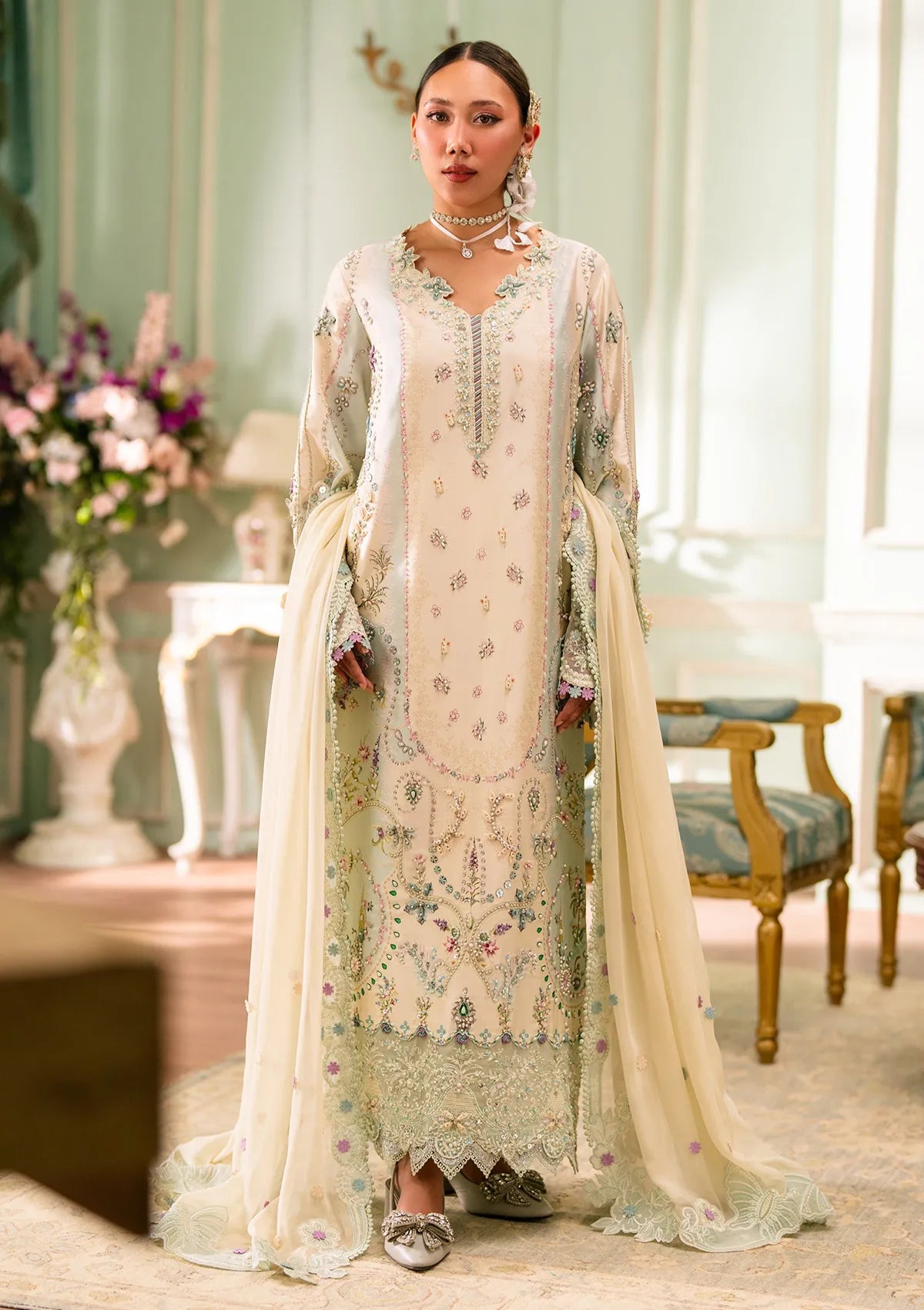 Qalamkar Luxe Silk'26 QSL-01 AZURE